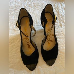 Sam Edelman ankle strap wedge shoes